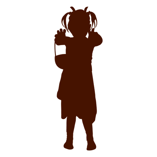 512x512 Girl Play Silhouette