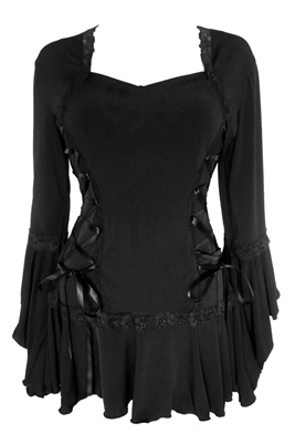 267x401 Plus Size Bolero Corset Top In Black