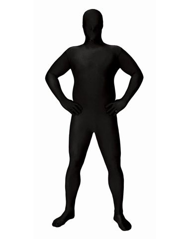 380x480 Super Skins Black Skin Suit Adult Mens Plus Size Costume