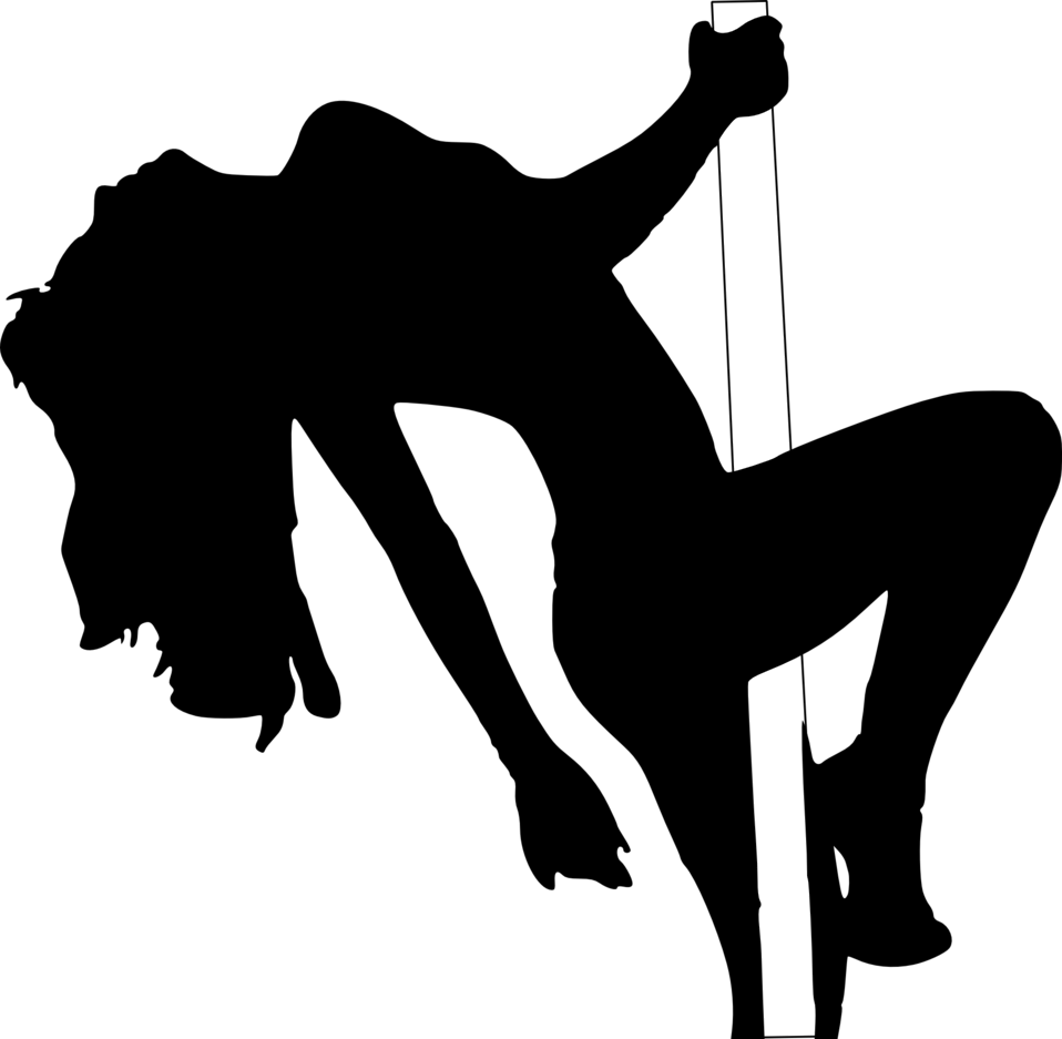 958x937 Public Domain Clip Art Image Silhouette Of A Dancer On A Pole