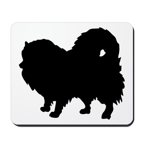 460x460 Pomeranian Silhouette Mousepad By Showyourshirt