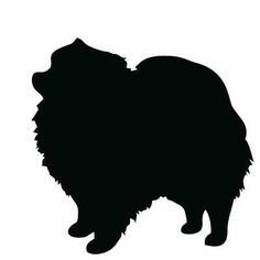 236x236 Pomeranian Silhouette