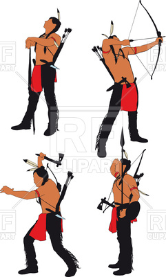 241x400 Silhouettes Of Brave Indian Soldier In Different Poses Royalty