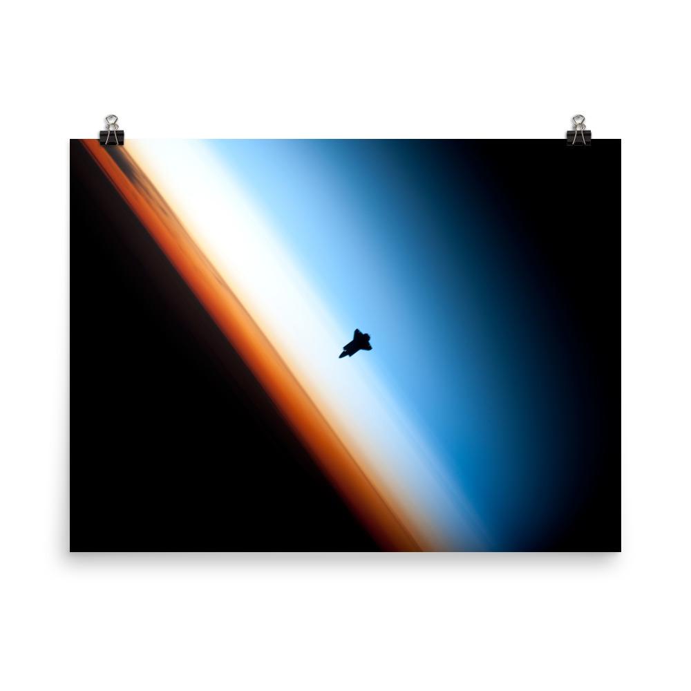 1000x1000 Endeavour Silhouette Poster Apes In Space