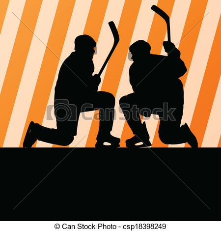 450x470 Ice Hockey Player Silhouette Sport Abstract Vector Eps Vector
