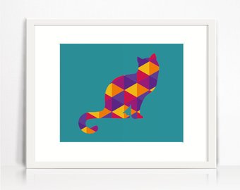 340x270 Silhouette Poster Etsy