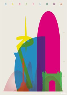236x334 Yoni Alter's Colorful City Silhouette Prints Illustrations