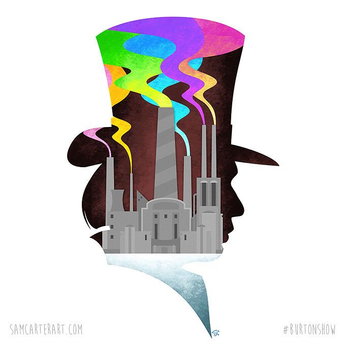 675x675 Sam Carter S Silhouette S Geting Inside The Head Of Tim Burton