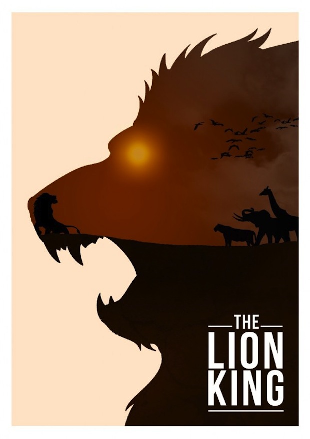 620x877 Alternative Disney Movie Poster Lion King Movie Art