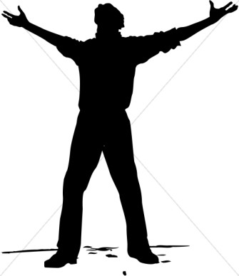 335x388 Men Worship Clipart