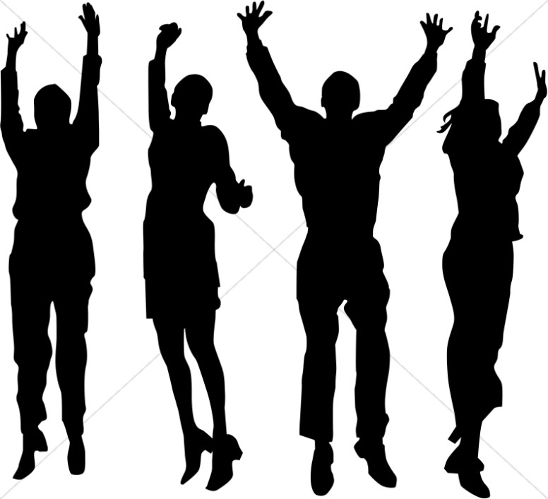 776x707 Praise And Worship Group Praise Clipart