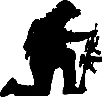 327x330 Soldier Praying Silhouette Free Download Clip Art Free Clip