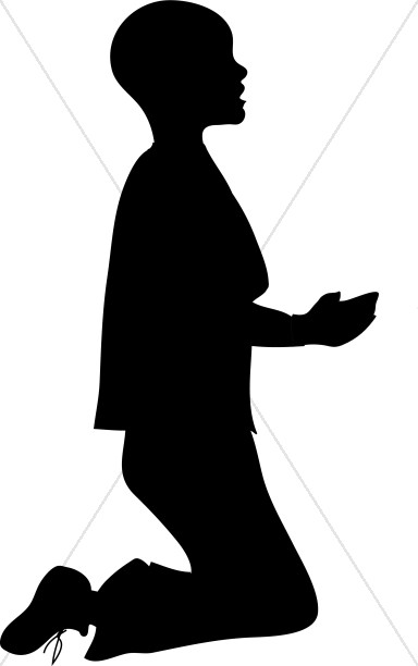 384x612 Woman Kneeling Praying Clipart