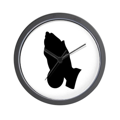 460x460 Praying Hands Wall Clocks
