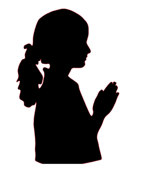 Silhouette Praying Hands at GetDrawings | Free download