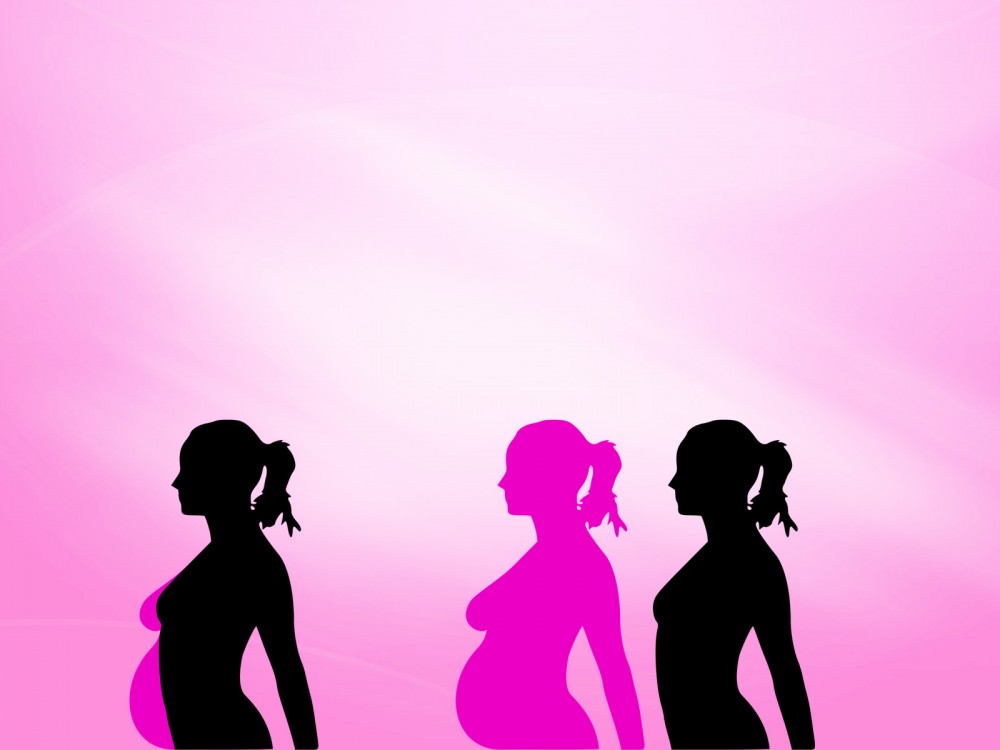1000x750 Pregnancy Silhouette Ppt Backgrounds