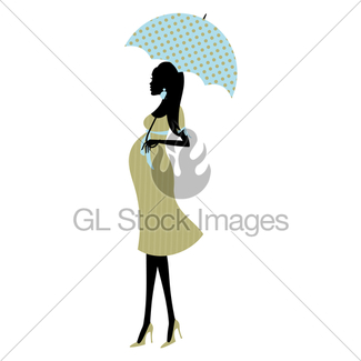325x325 Pregnant Woman Umbrella(Pink) Gl Stock Images