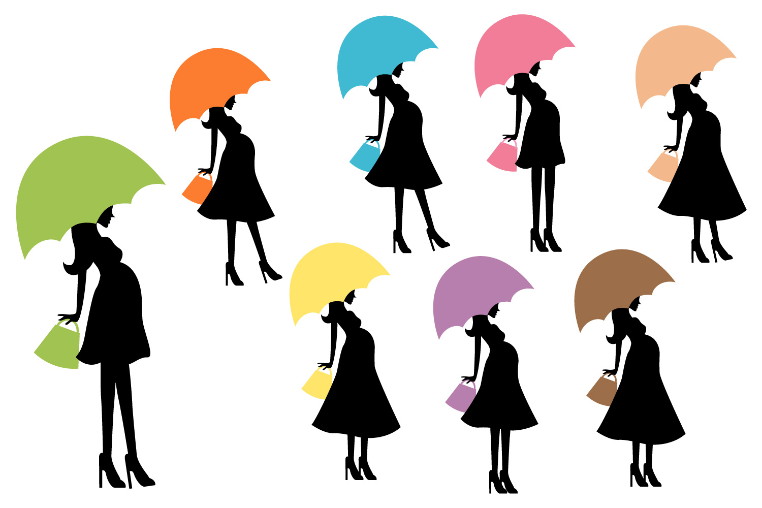 1500x1000 Spring Baby Shower Graphics, Silhouette Design Bundles