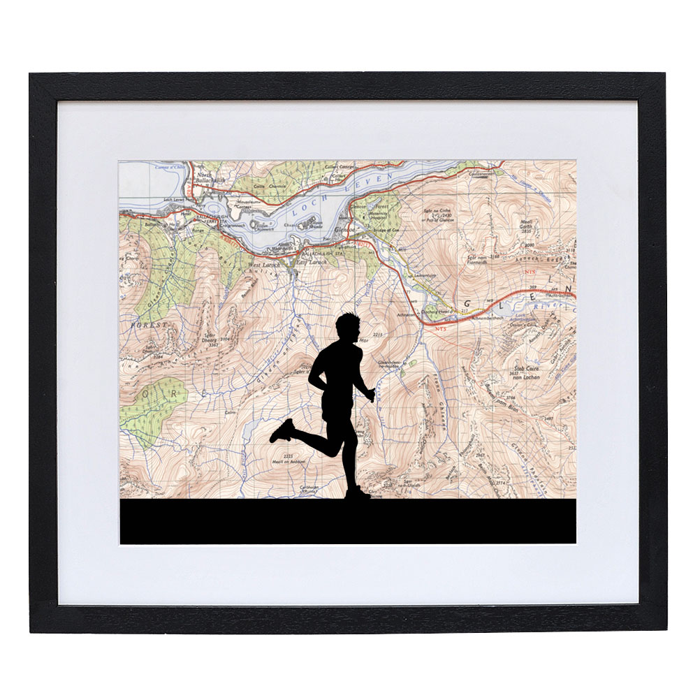 992x992 Personalised Running Silhouette Print Atlas And I