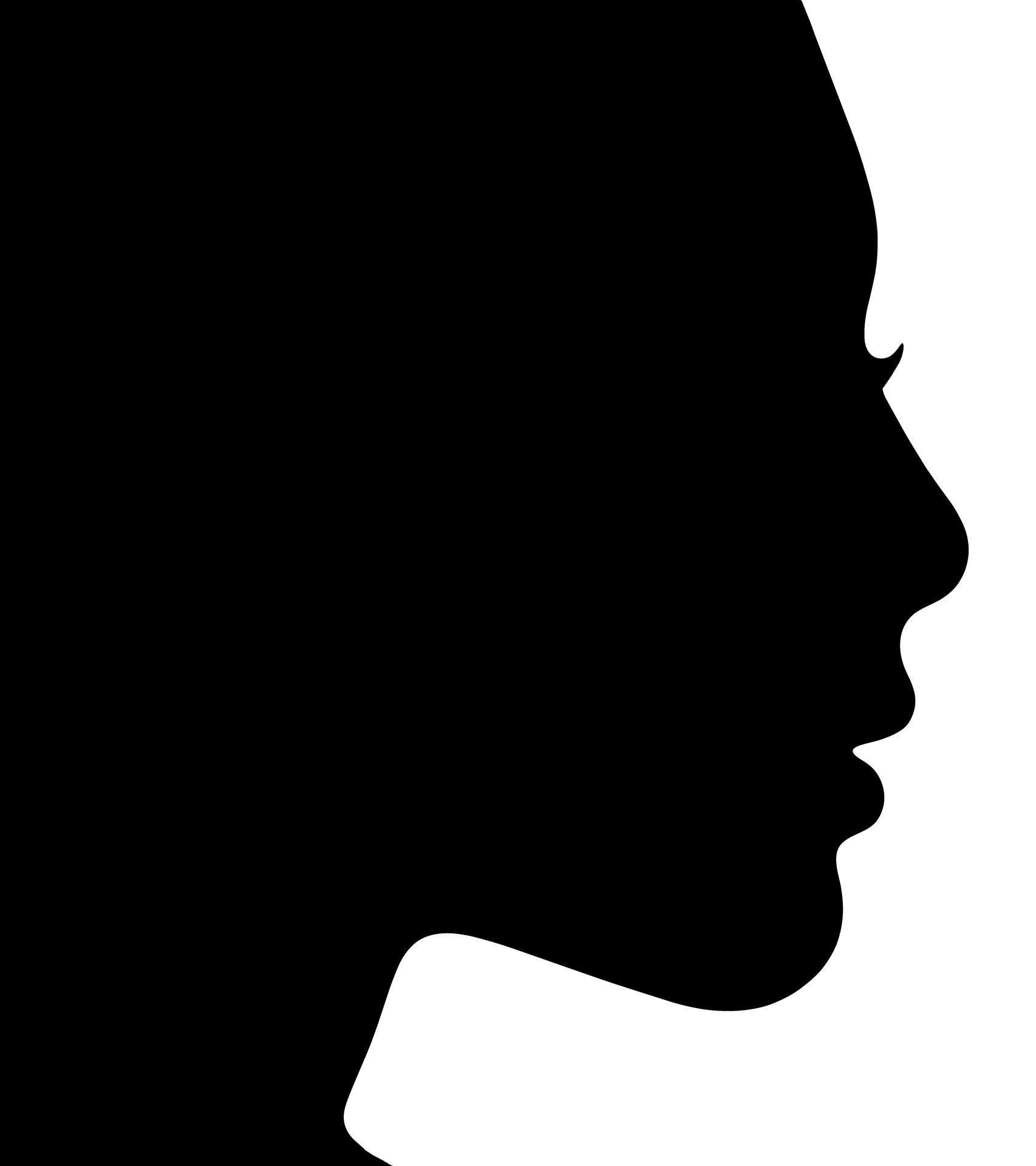1706x1920 Silhouette Woman Profile Free Stock Photo