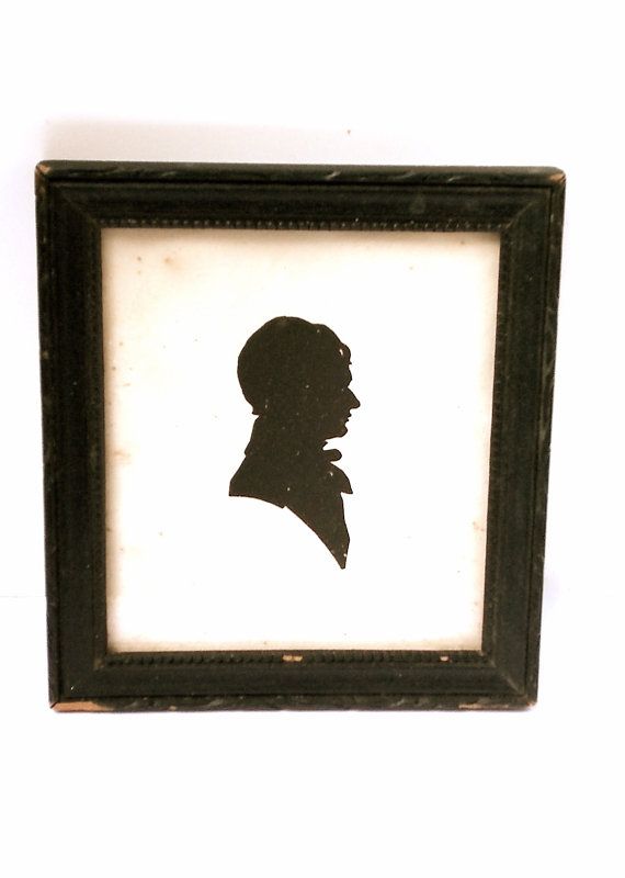 570x800 Antique Silhouette Portrait 19th Century