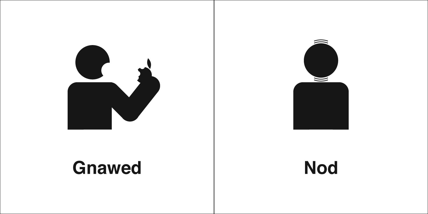 1500x750 Homophones, Weakly Gnawed Amp Nod