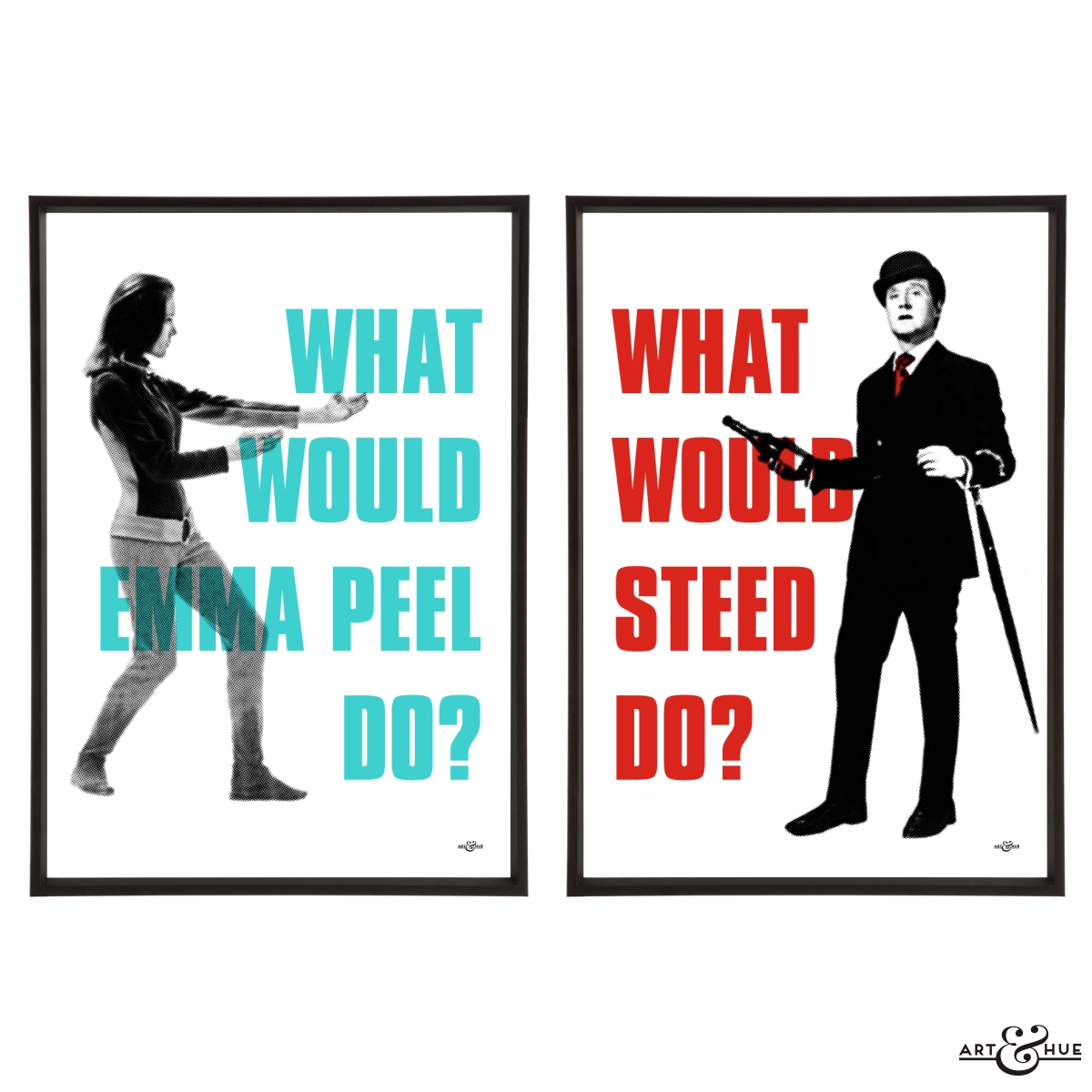 1200x1200 The Avengers Stylish Pop Art Of Steed, Mrs Peel, Tara Amp Cathy