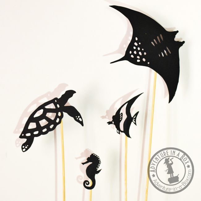 650x650 Ocean Life Shadow Puppet Printables