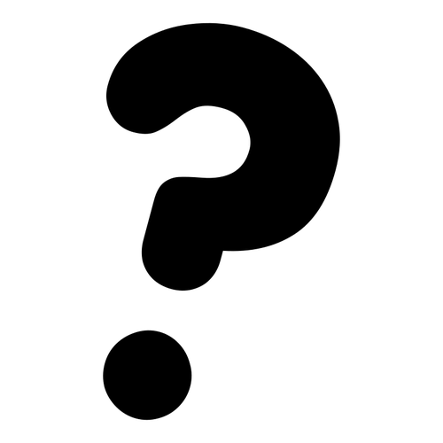 500x500 Silhouette Of A Question Mark Public Domain Vectors
