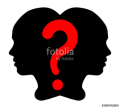 500x450 Girl Silhouette And Question Mark Stock Image And Royalty Free