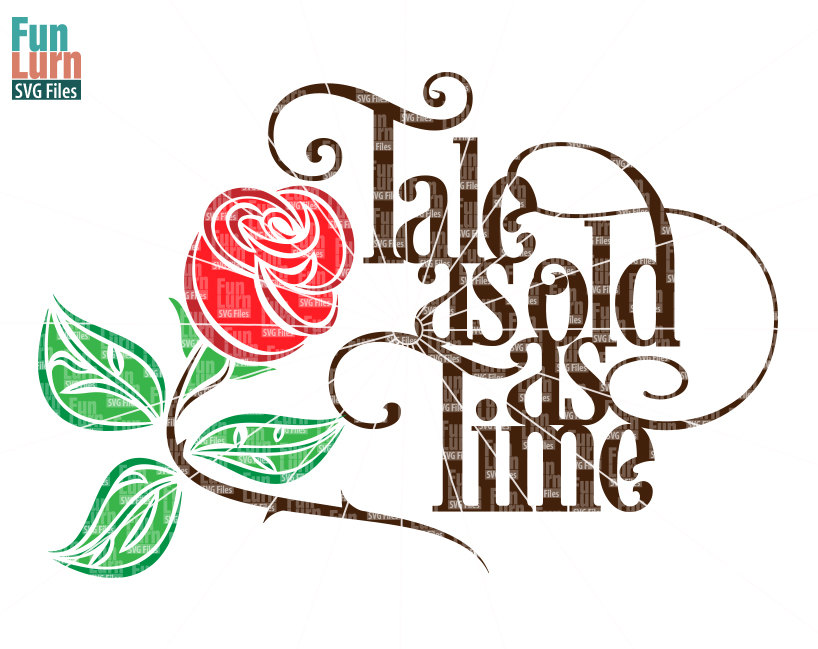 818x649 Tale As Old As Time Svg , Beauty, Beast, Rose Svg, Wedding Quote