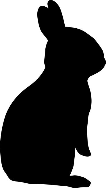 369x650 27 Images Of Bunny Silhouette Template