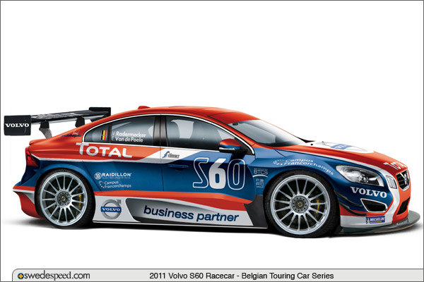 600x400 Volvo Debuts New 2011 S60 Racecar For Belgian Touring Car Series