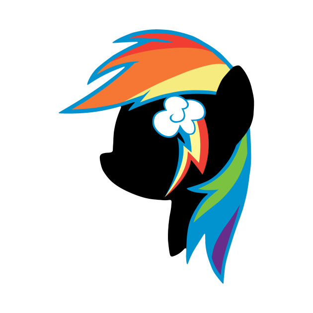 630x630 Rainbow Dash Silhouette