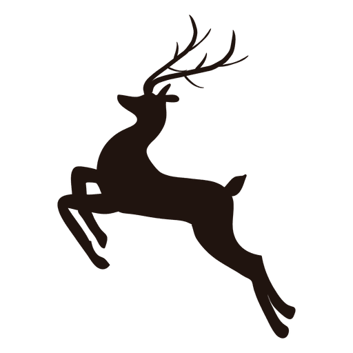512x512 Reindeer Silhouette Jumping 25