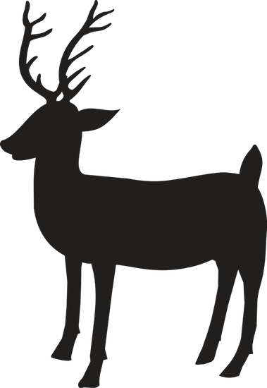 379x550 Silhouette Of Reindeer Icon