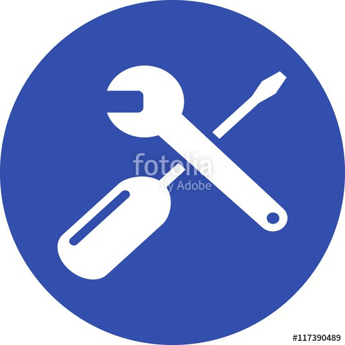 500x500 Tools Icon Screwdriver Spanner Icon Vector Maintenance Repair