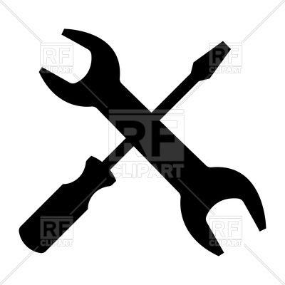 400x400 Cross Screwdriver And Wrench