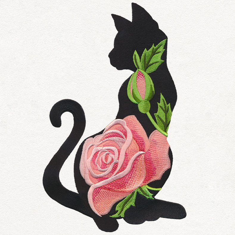 789x789 Rosy Silhouette Urban Threads Unique And Awesome Embroidery Designs