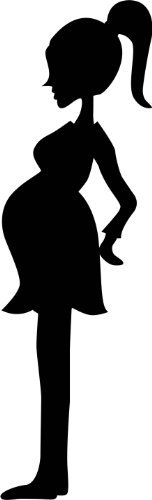 152x500 Pregnant Mommy Rubber Stamp Wm By Dragonflylaser, Httpwww