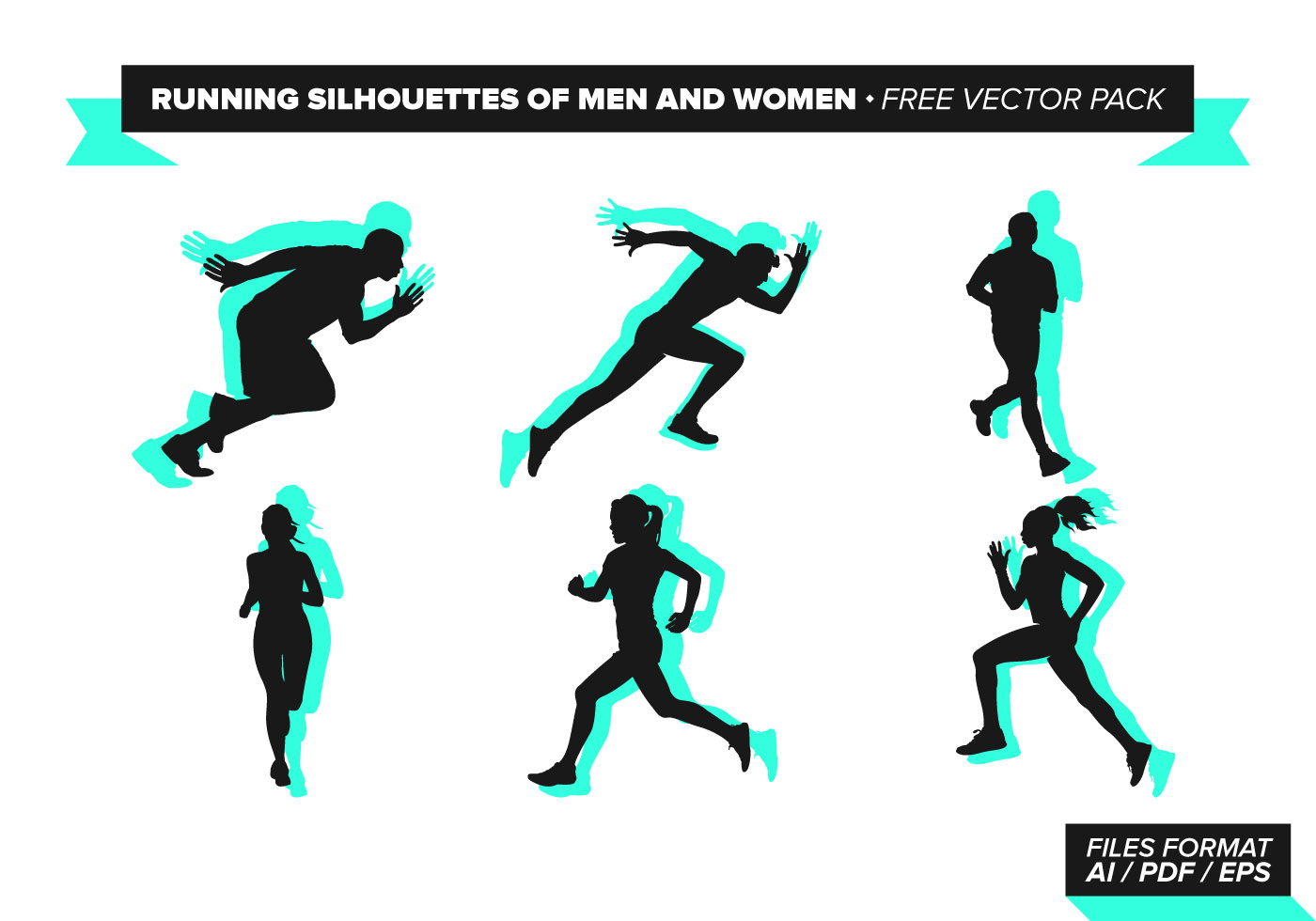 1400x980 Running Free Vector Art