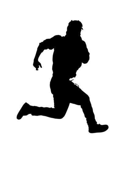 400x600 Silhouette Of A Running Man