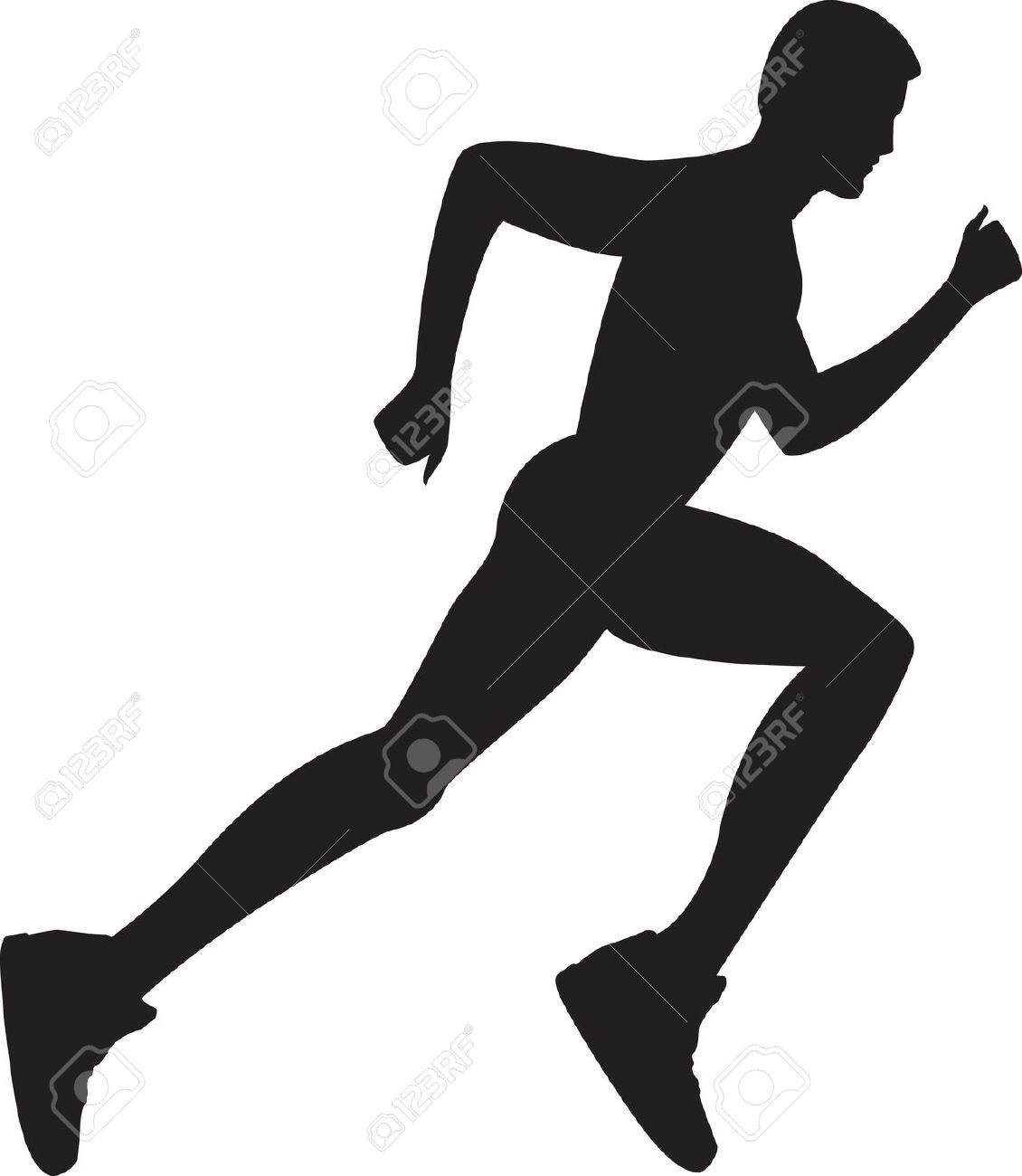 Silhouette Running Man at GetDrawings | Free download