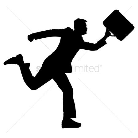 450x450 Free Silhouette Man Running Stock Vectors Stockunlimited