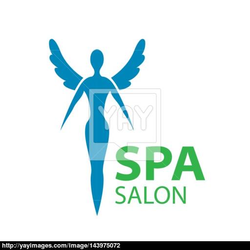 512x512 Vector Logo Girl With Wings For The Spa Salon Vector