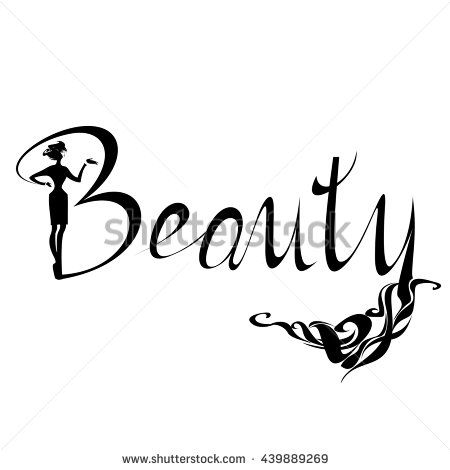 450x470 Beautiful Black Silhouette Woman Beauty Logo, Symbol, Icon, Sign