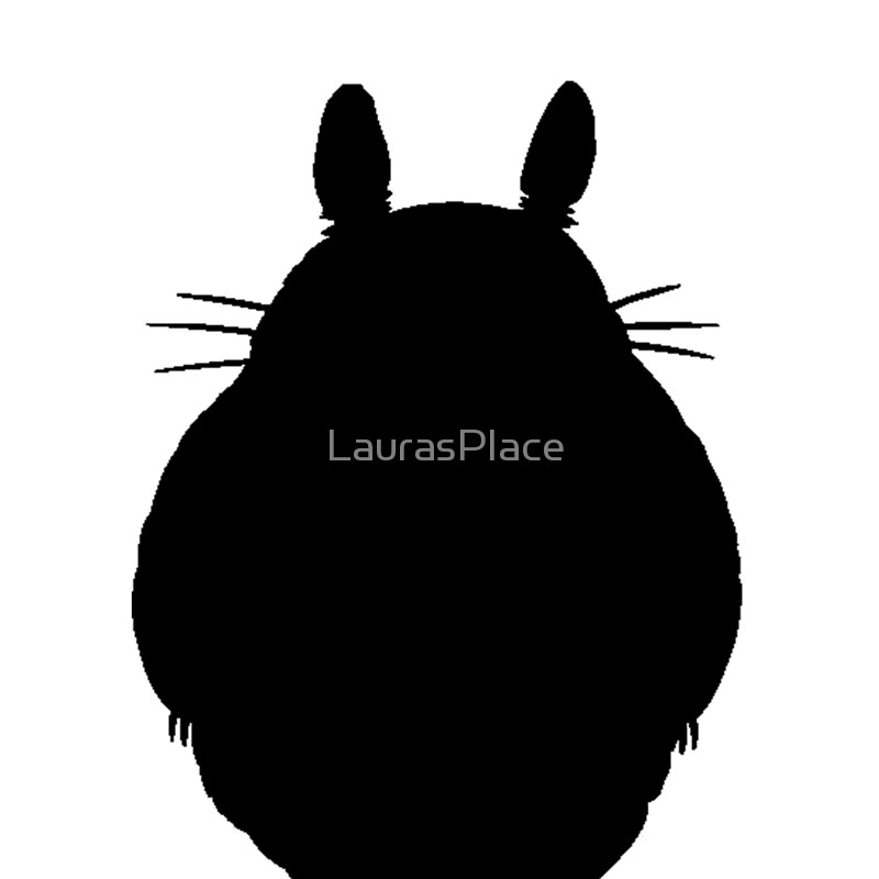 800x800 Totoro Silhouette Scarves By Laurasplace Redbubble