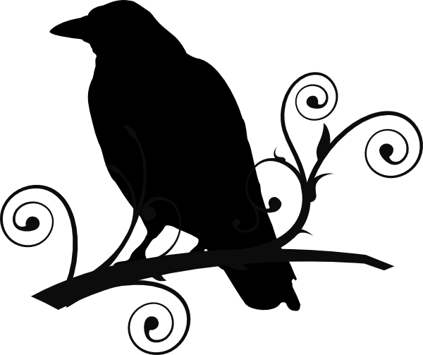 600x503 Scary Crow Silhouette Clipart