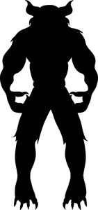 141x300 Werewolf Clipart Image