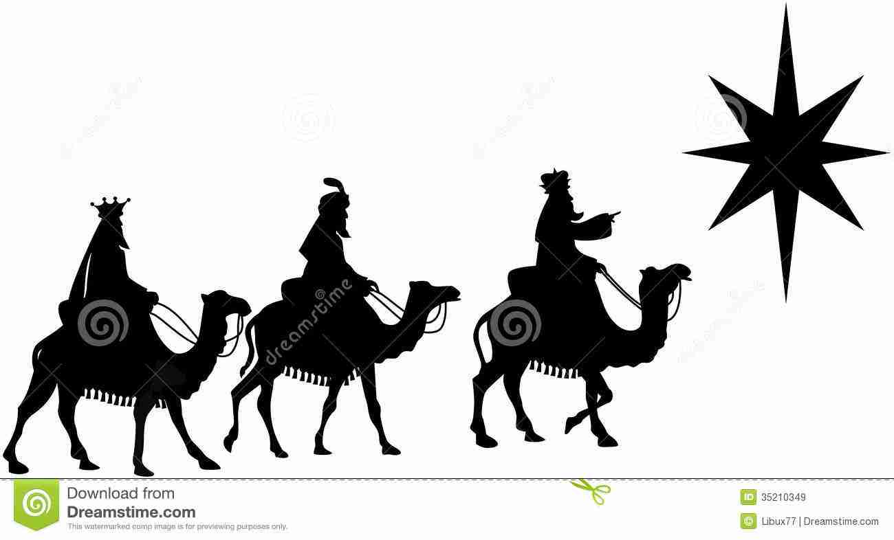 1300x786 Gifts Silhouette Scene Clipart Brilliant Three Wise Men